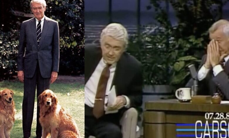 The poem Jimmy Stewart read about his dog Beau caused Johnny Carson to tear up