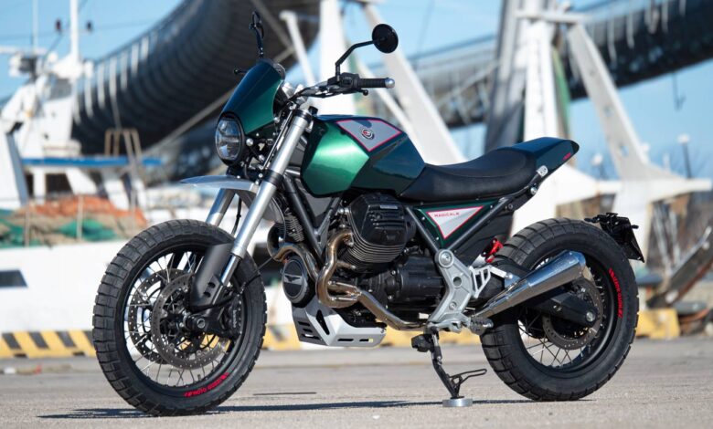 Radicale: A slim Moto Guzzi V85 TT street racing motorcycle