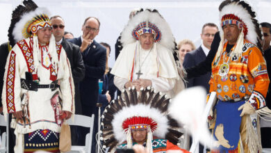 Pope Francis pleads for forgiveness for 'evil' Christians inflicted on indigenous people