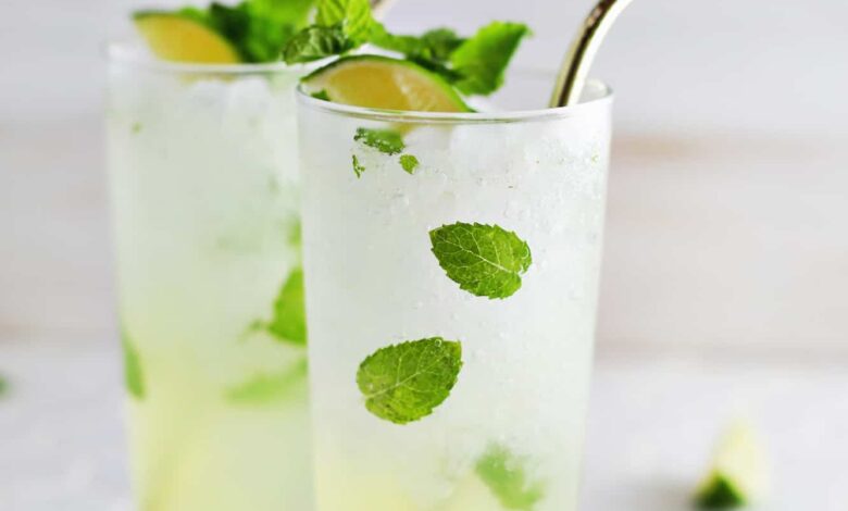 Mojito with simple homemade syrup