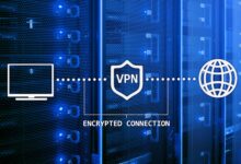 the relationship between VPNs, computers, and the network with encrypted connections