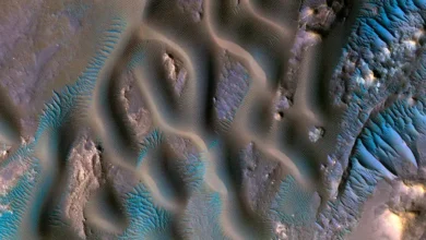 Blue ripples on red planet - Rise for that?