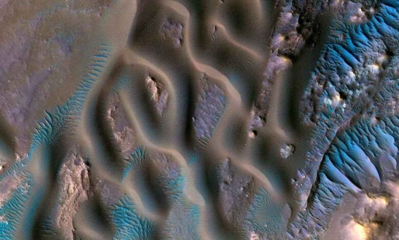 NASA shares stunning images of blue ripples on Mars, revealing the mystery of wind