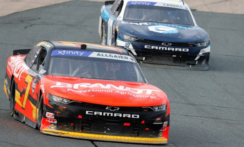 Justin Allgaier wins at New Hampshire as Gragson, Cassill DQ