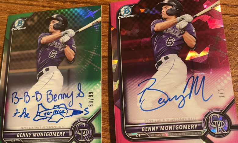 This Colorado Rockies prospect is turning every signed card into a 1/1 piece of art