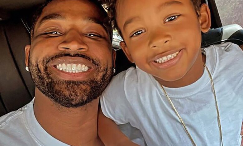 Tristan Thompson gives birth to twins with a 5-year-old son in a car selfie