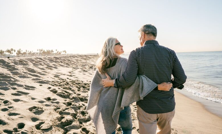 Senior couple on holiday