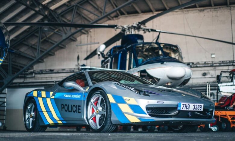 The car was seized from criminals. Pic: Police of the Czech Republic. Pic: Police of the Czech Republic