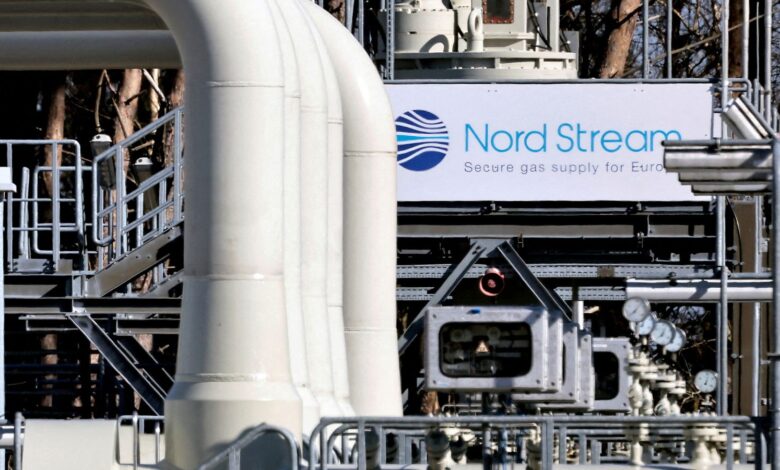 The landfall facilities of the Nord Stream 1 gas pipeline in Lubmin, Germany