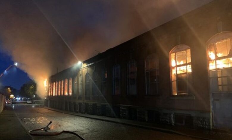 Oldham fire. Pic: Greater Manchester Fire and Rescue Service