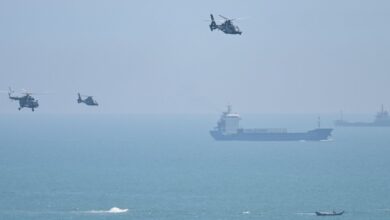 Taiwan: China's military exercises could help it practice an attack