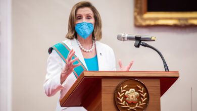 Pelosi leaves Taiwan as China angrily holds military exercises