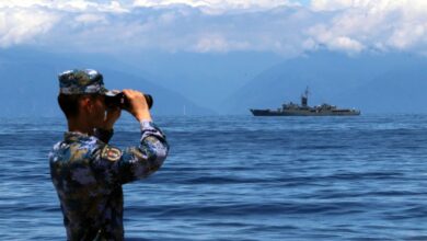 Chinese and Taiwanese warships play 'cat and mouse' game as drills are about to end