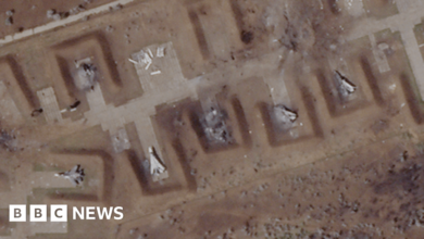 Ukraine war: Crimea airbase badly damaged, satellite photos show