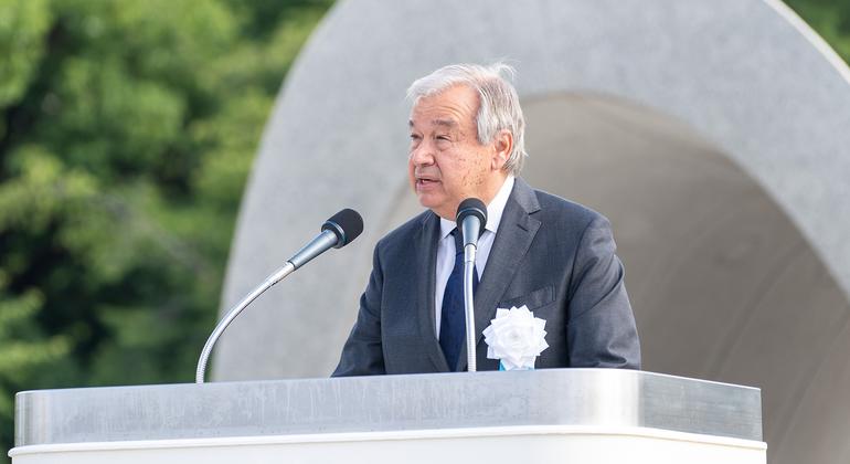 From Hiroshima, UN chief calls for global nuclear disarmament |
