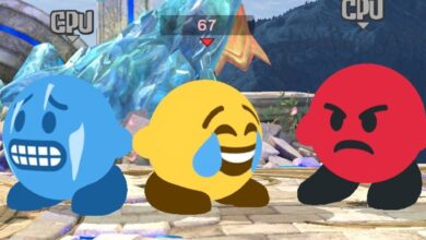 Random: Super Smash Bros.  Ultimate Modder Creates 'Emoji Kirby Pack'