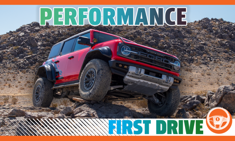 How the 2022 Ford Bronco Raptor drives on and off