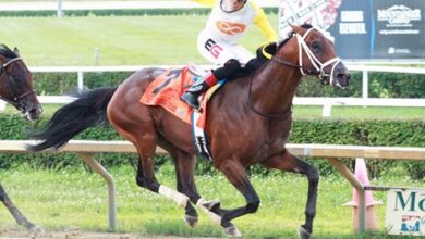 Skippylongstocking Drives Clear at the West Virginia Derby