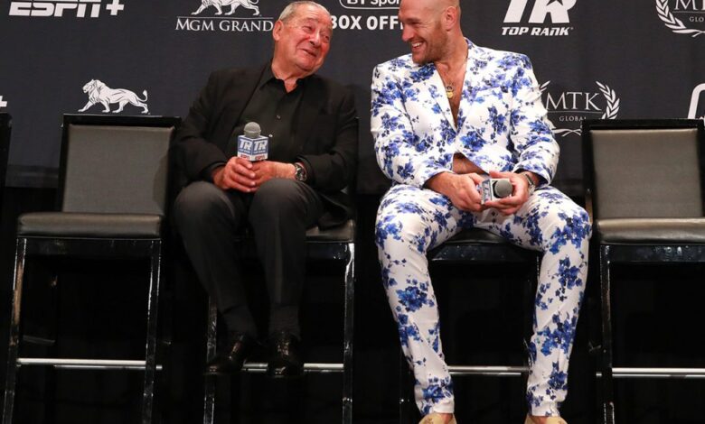 Bob Arum on Tyson Fury: "You have to take everything Tyson says with a grain of salt"