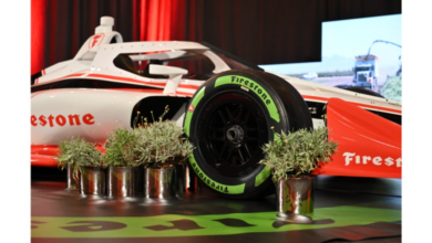 Bridgestone tires with rubber from desert shrubs make motorsport debut