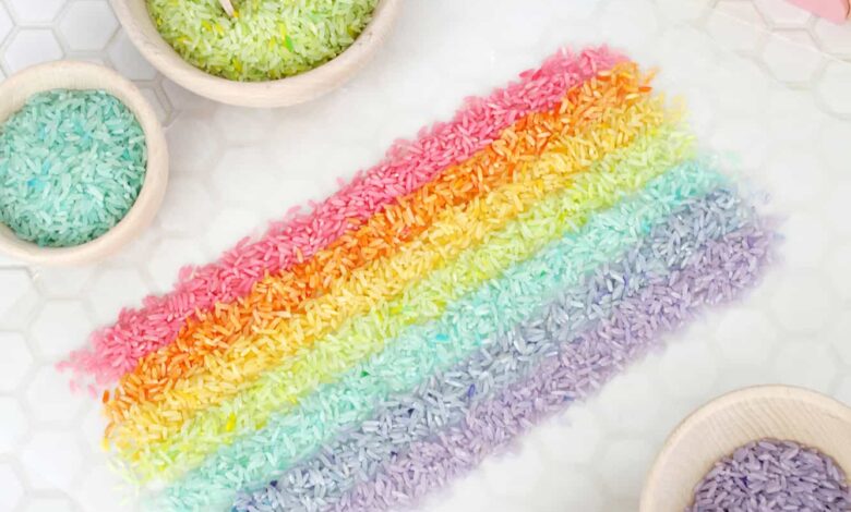 Make Rainbow Rice in 5 Minutes!