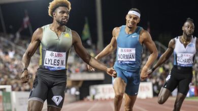 Lausanne Diamond League: Noah Lyles wins 200m;  Fraser-Pryce is absent due to injury