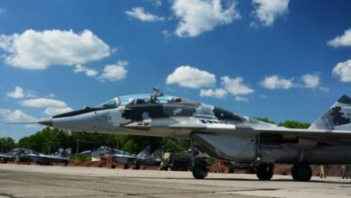 Ukraine defense ministry file photo of a MiG-29 Fulcrum