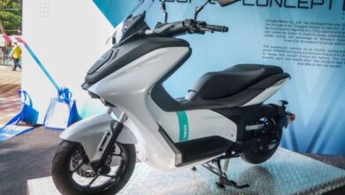 Yamaha E-01 dipamer di Karnival GenBlu Teluk Batik - Elektrik Berkuasa 10.9 hp Snowmobile, Jarak Gerak 80 km