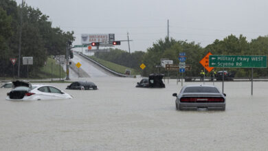 Heavy rain floods streets in Dallas-Fort Worth area: NPR