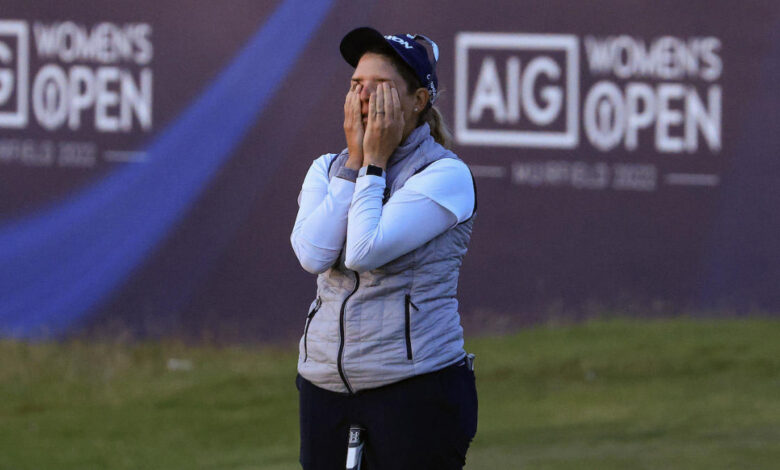 Ashleigh Buhai records emotional first big win at AIG Women's Open 2022 after four-hole playoff