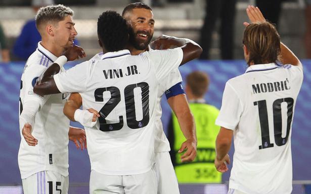 Real Madrid vs Eintracht Frankfurt Highlights: Benzema, Alaba score as Madrid win 2-0 and win UEFA Super Cup title