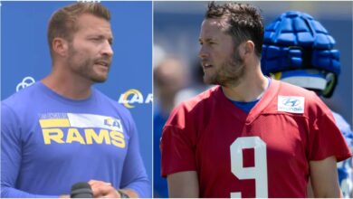 Los Angeles Rams coach Sean McVay says Matthew Stafford's elbow pain is 'unusual for a quarterback'