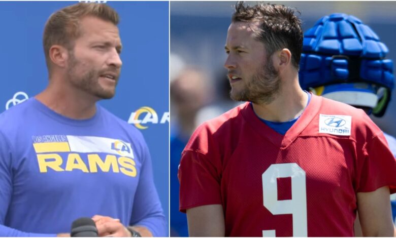 Los Angeles Rams coach Sean McVay says Matthew Stafford's elbow pain is 'unusual for a quarterback'