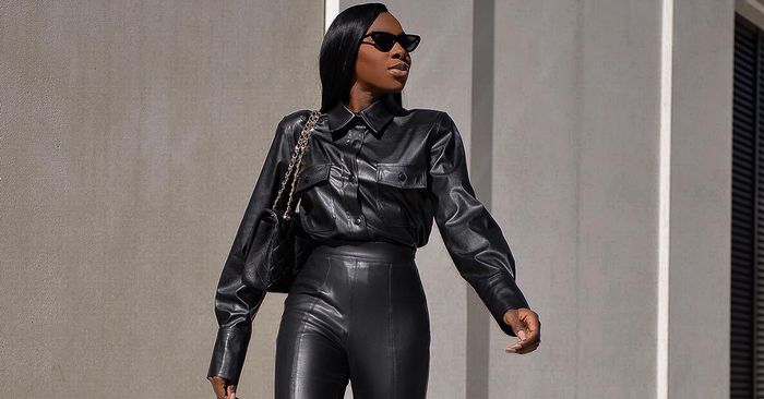 6 stylish outfits with stylish leather leggings Girls are cool to wear on repeat