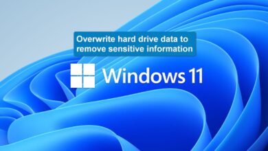 How to erase and overwrite all data on the hard drive for free in Windows 11