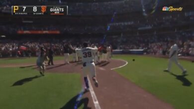 Thairo Estrada crushes a walk-off home run to give the Giants the win