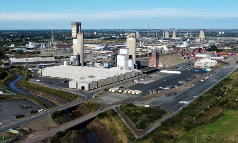 general view of the CF industries plant in Billingham, Britain September 22, 2021.