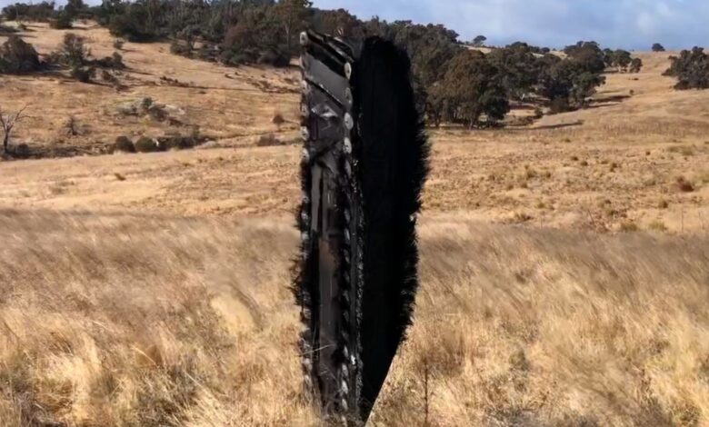Suspected debris from SpaceX capsule lands on farmland in Australia |  Science & Technology News