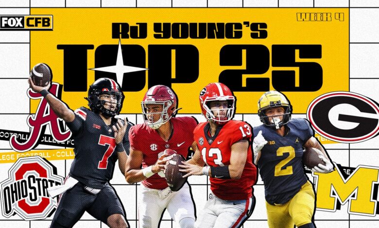 College football rankings: Michigan joins top 4, several new teams shortlist