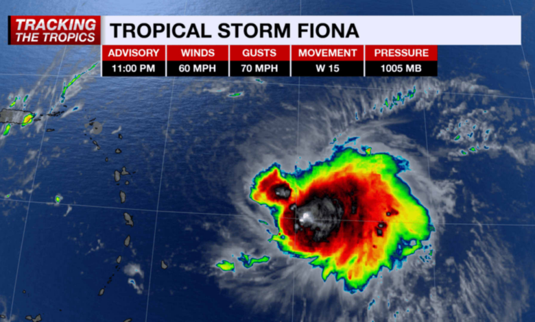 Tropical Storm Fiona Brings Heavy Rain to Puerto Rico