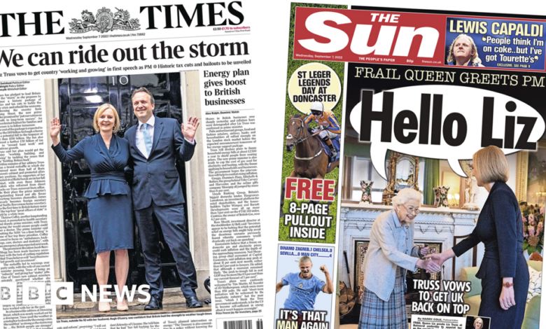 The Papers: 'We can weather the storm' and 'hello Liz'