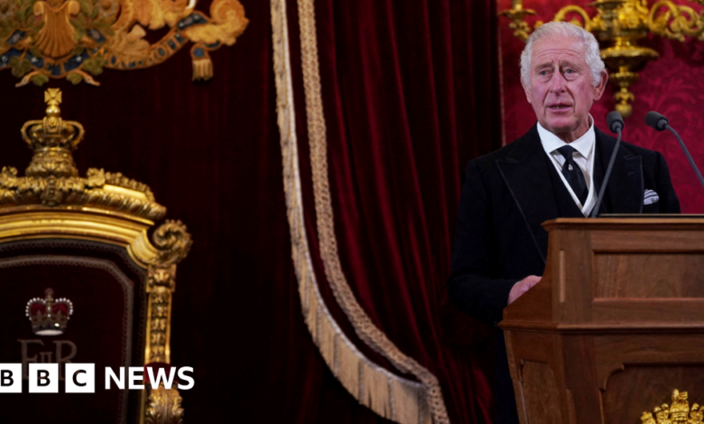 Charles praises Queen's reign as he is officially confirmed as king