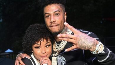 Footage shows the alternation between the Chrisean Rock and Blueface family