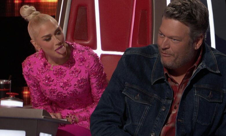 Gwen Stefani says Blake Shelton looks 'hot' as they return to 'The Voice' as a married couple
