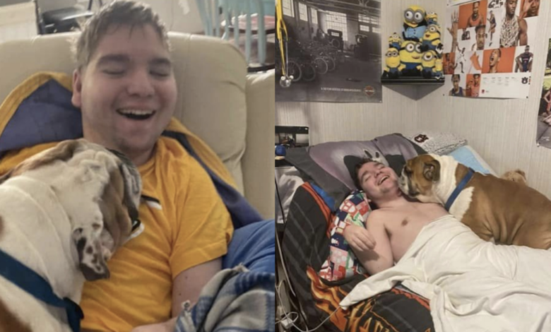 The man with cerebral palsy couldn't eat or sleep until the missing dog returned