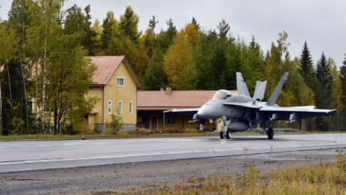 Finland closes highways for Air Force runway drills