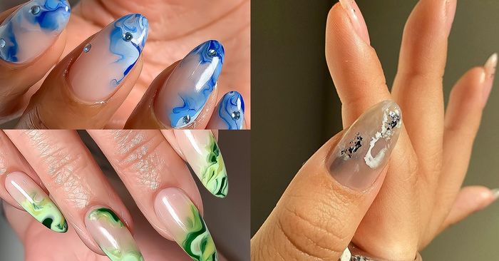 32 chic marble nail designs to take to the salon