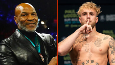 Mike Tyson had a hilarious reaction while watching Jake Paul Spar