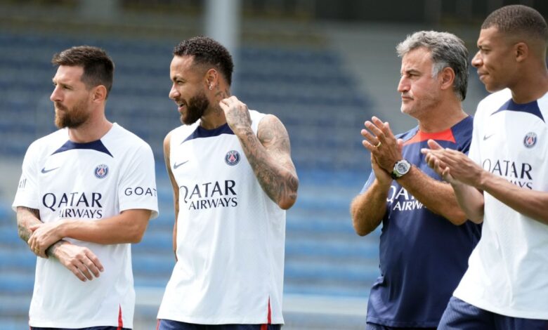 PSG's Messi, Neymar, Mbappe warned to take the bench role by coach Christophe Galtier