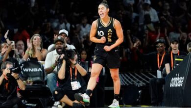 Kelsey Plum responds to A'ja Wilson's blunt criticism with 'declarative' performance as Las Vegas Aces win game 2 of WNBA finals
